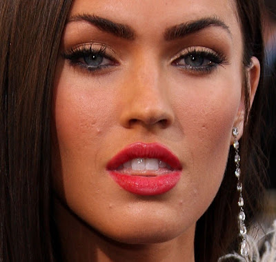 Megan  Makeup on Megan Fox Acne