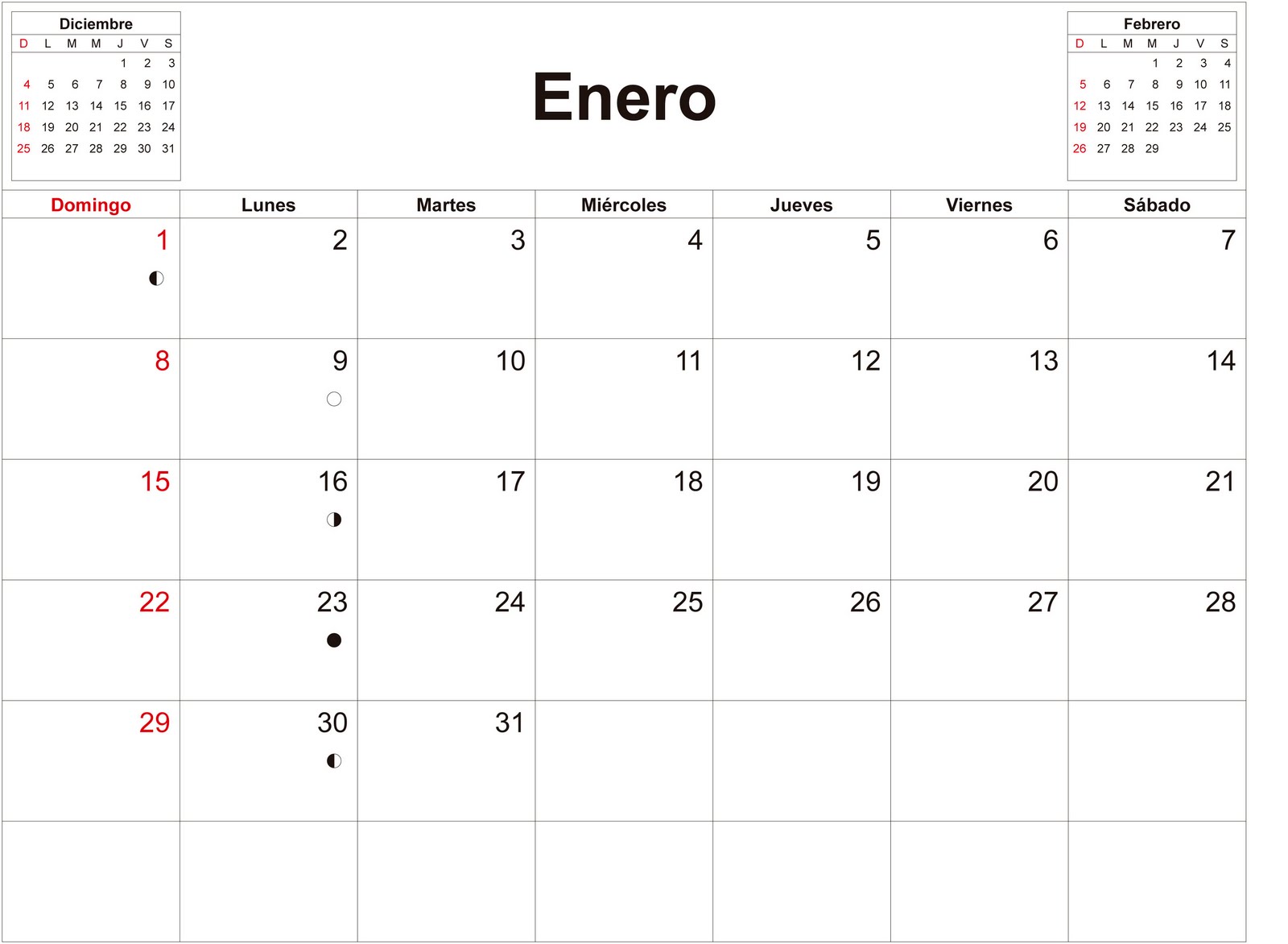 calendarios de pared y agendas