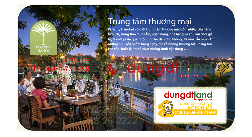 QUY HOẠCH TỔNG THỂ PARK CITY HÀ NỘI