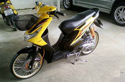 modifikasi motor beat standar 