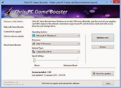 Chris-PC Game Booster 2.70 Full Version