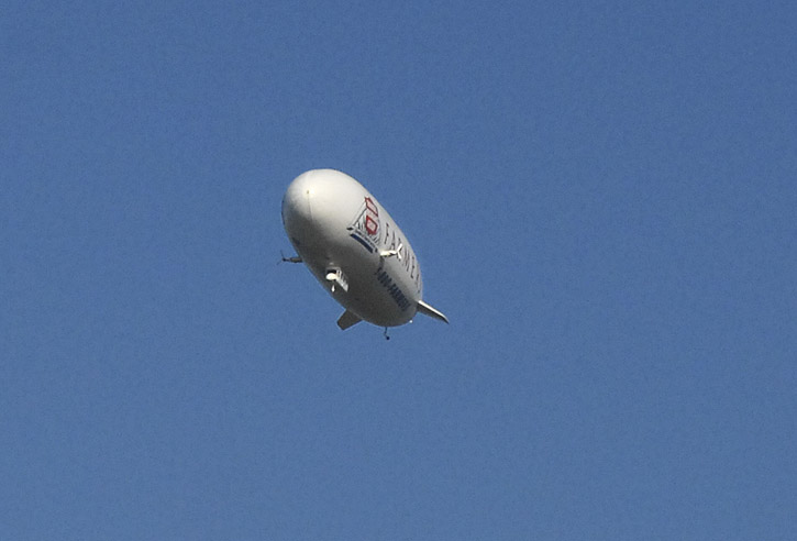 How many people can say they've had a zeppelin fly directly over their head