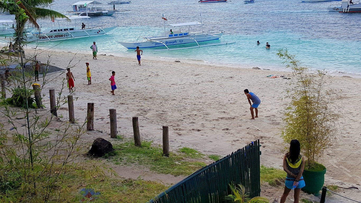 fun morning views at Alona Beach, Panglao, Bohol