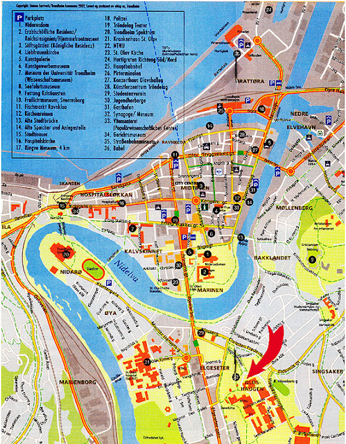 Trondheim Travel Map