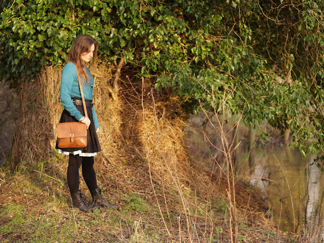 Teal and a whimsical skirt