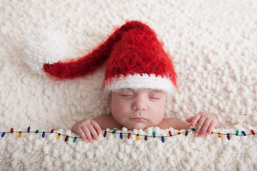 35 Cute Babies Celebrating Their First Ever Christmas (Pictures)