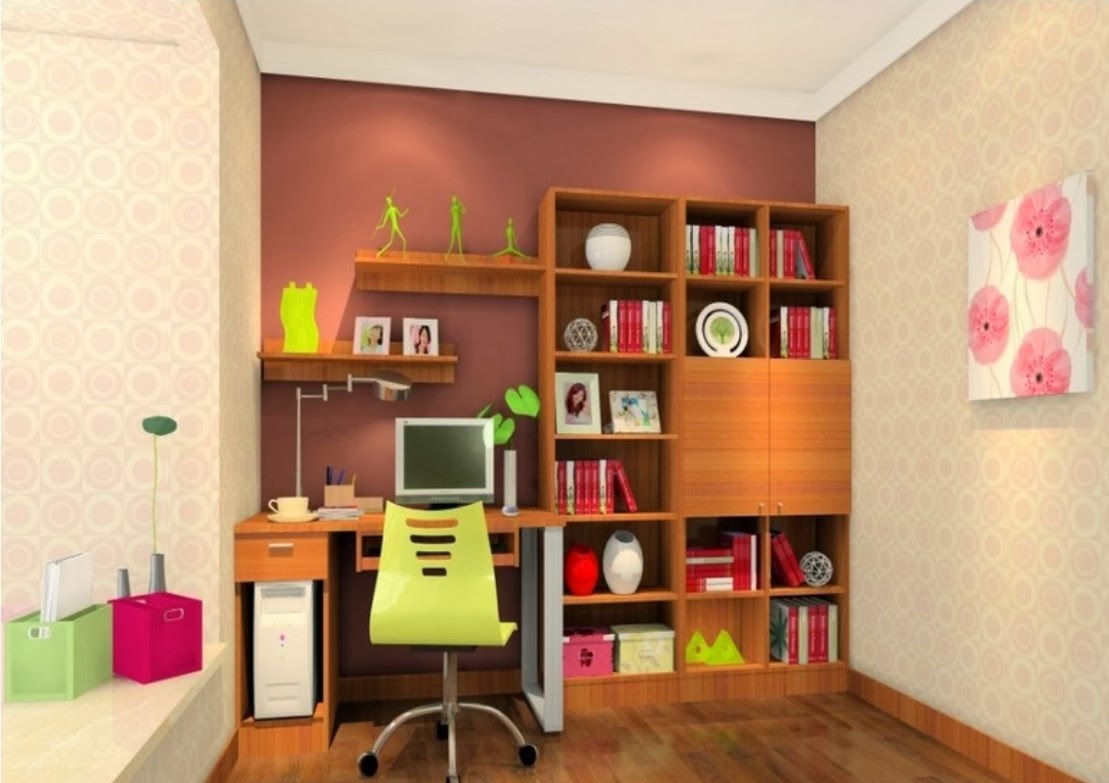 Interior desain  ruang belajar  anak dan Dekorasi ruang 