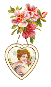 Isn't this a lovely vintage Valentine's Day graphic? (valentine png)