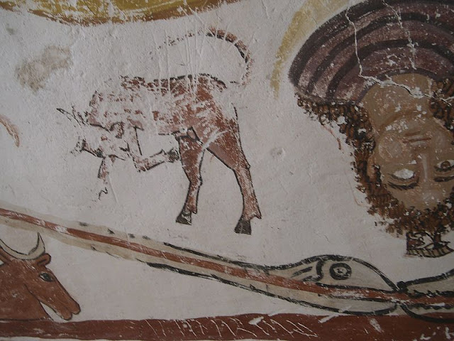 Paintings from the tomb of Petosiris at Muzawaka (L)