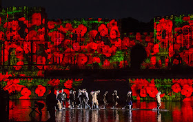 world war poppy scene at Kynren 