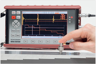 ECHOGRAPH 1095 with data logger and line chart