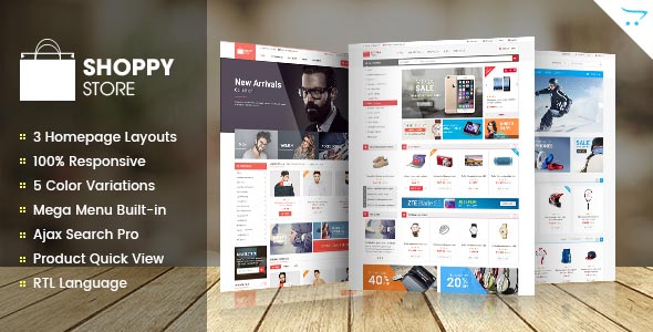 Free download ShoppyStore – Responsive Multipurpose OpenCart 2.x Theme