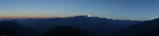 Eerste zonlicht op Annapurna