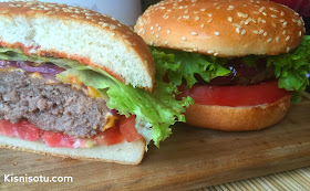 Hamburger- nasıl- yapılır- tarifi- evde hamburger yapımı- kisnis-kişniş otu, et