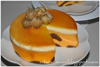 Kek Oren Puding Karamel ~ Resepi Terbaik