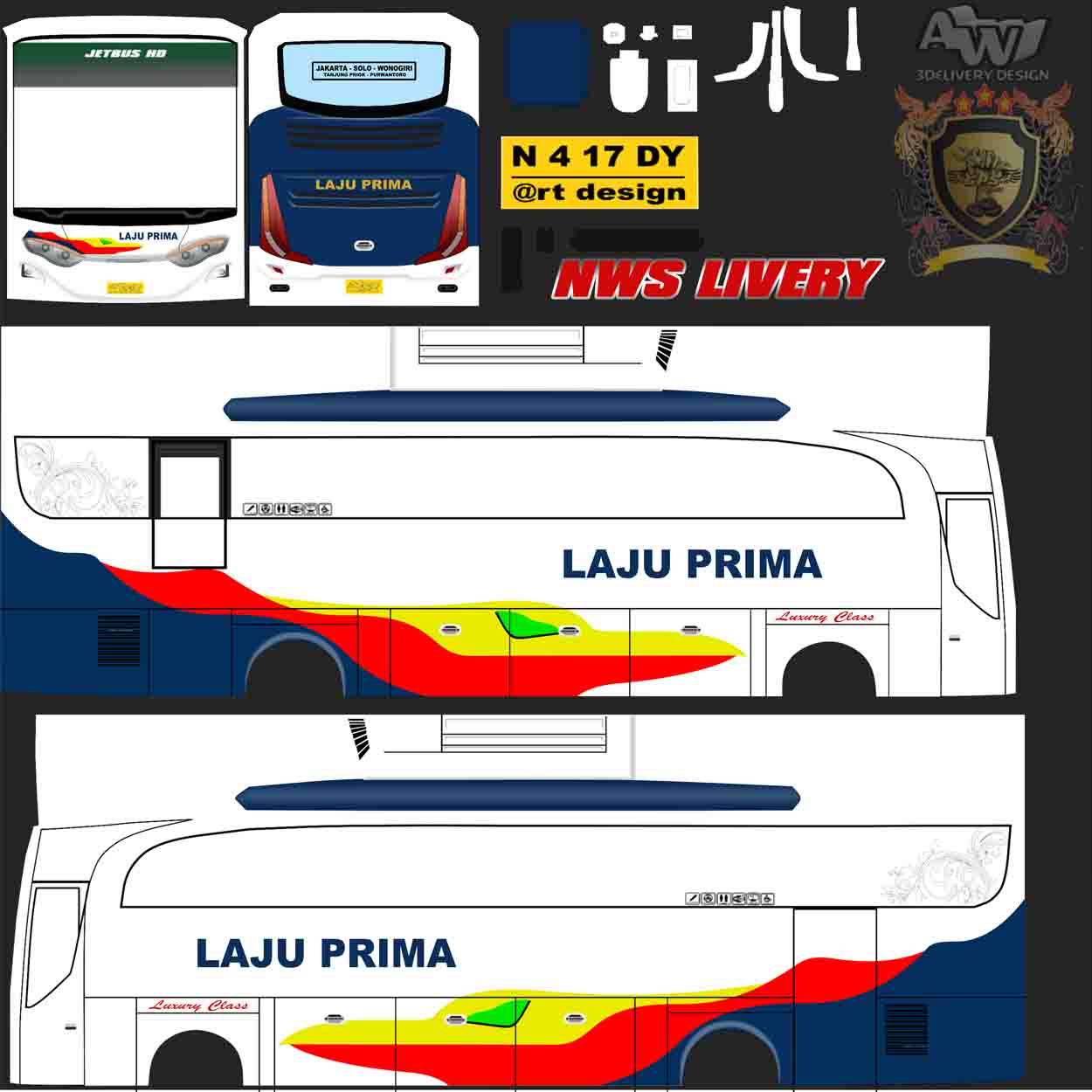 livery bus laju prima hd