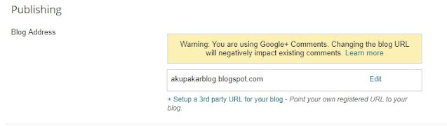 Cara Bertukar Domain Blogspot ke Domain .com Sendiri