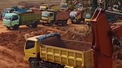 Pj Gubernur Jabar Geram, Truk Tambang Galian C di Parung Bogor,  Bandel