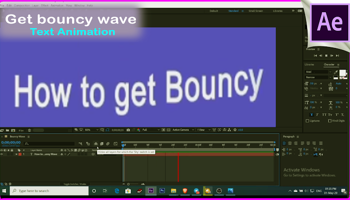 How to get bouncy wave of Text Animation | After Effects