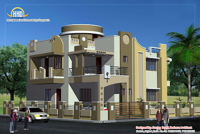 Duplex House Elevation - 290 Sq M (3122 Sq. Ft.) - February 2012