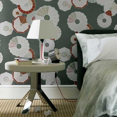 wallpaper ideas for bedroom. Bedroom Interior With Lamp