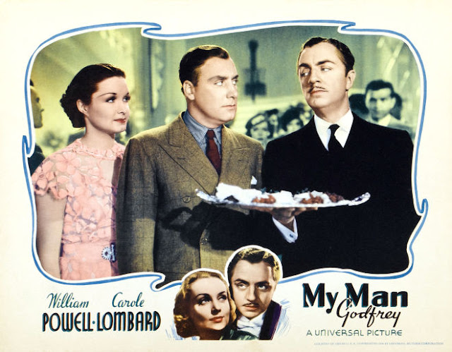 Poster for My Man Godfrey, featuring Gail Patrick, Alan Mowbray and William Powell