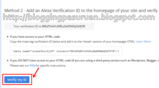 Cara DAFTAR dan VERIFIKASI BLOG ke ALEXA TERBARU 2014