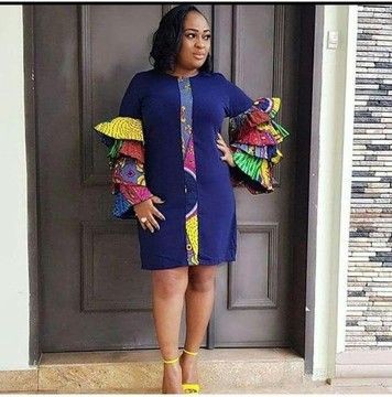 Ankara Patched Dress Styles for Ladies