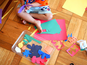 cut out your Matisse cut out shapes from construction paper