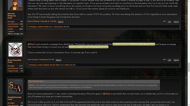 Is Portalarium Out of Business? Seedinvest Frustrated • Shroud of the Avatar News