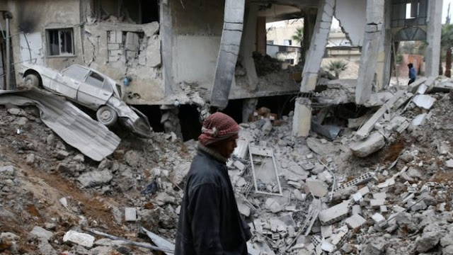 Ghouta Diserang Dengan Gas Klorin Saat Perang Suriah