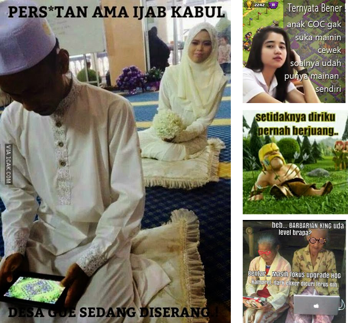 Kumpulan Dp Bbm Meme Coc Lucu Clash Of Clans