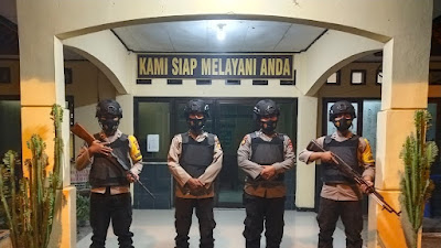 Pawas Polsek Pontang Polres Serang Melaksanakan Apel Sispam Mako