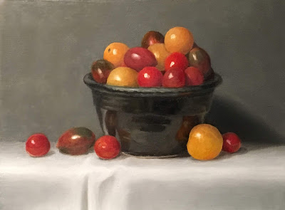 alla prima, tomatoes, oil painting