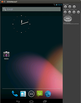 Android Emulator of Nexus 7