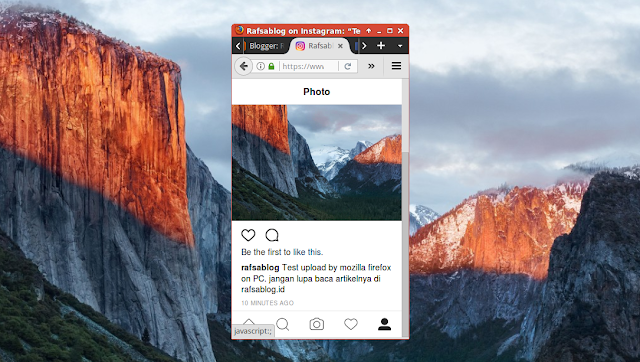  kali ini saya akan mengembangkan tutorial perihal  √ Cara Upload Foto di Instagram Lewat PC Tanpa Emulator