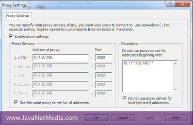 Cara Setting Proxy di Semua Profile User Login