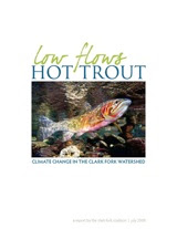 image of Clark Fork Coalition report cover page for Low Flows, Hot Trout