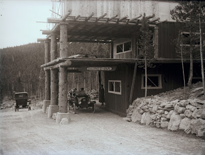 Baldpate Inn construction of Main Lodge   Roessler Collection