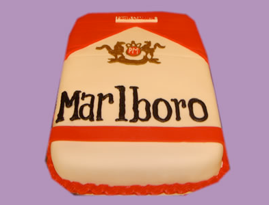 marlboro cigarettes cake