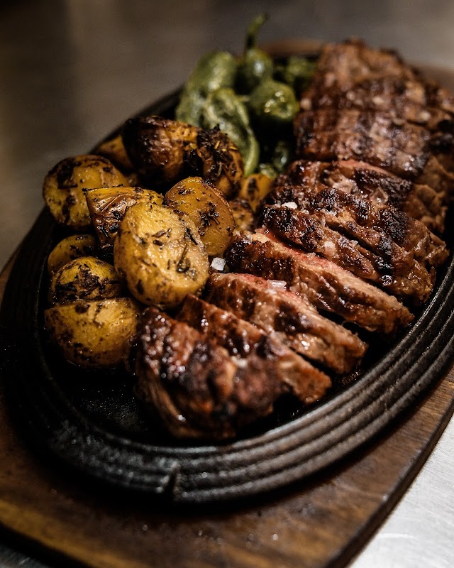  Meat steak in the oven