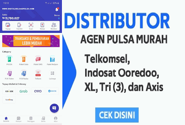 Daftar Harga Agen Digital Pulsa Termurah Lebih Banyak Untung