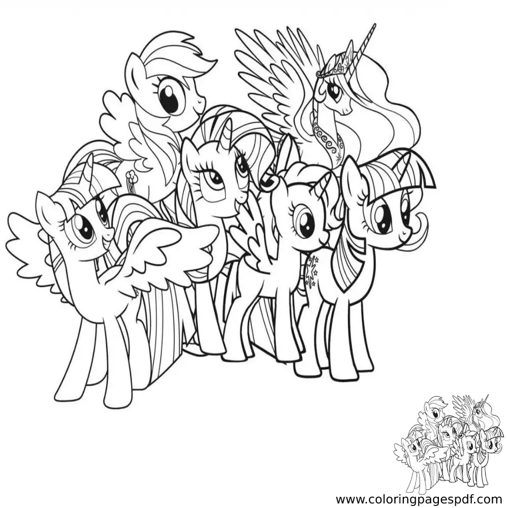 My Little Pony Unicorn Coloring Pages