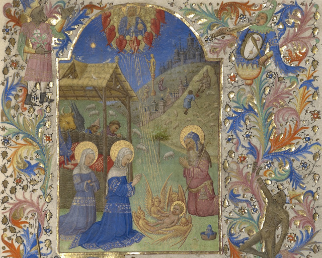 Рождество. Около 1420. Часослов семьи Спитц (Spitz – одни из владельцев рукописи)