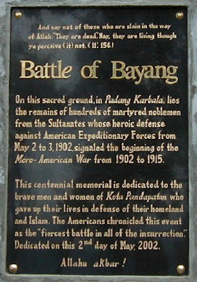 The American-Maranao war in  Bayang remembered