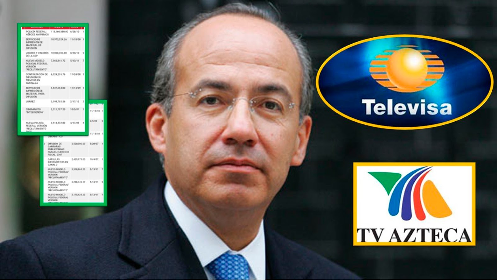 «Vamos ganando la guerra»: la publicidad de Calderón que hizo ganar millones a Televisa y Azteca