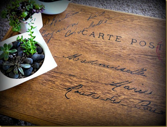 postcard table
