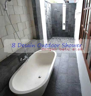 desain outdoor shower dengan batu alam batualamserponng.com