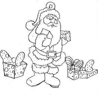 Desenhos e riscos de natal: papai noel