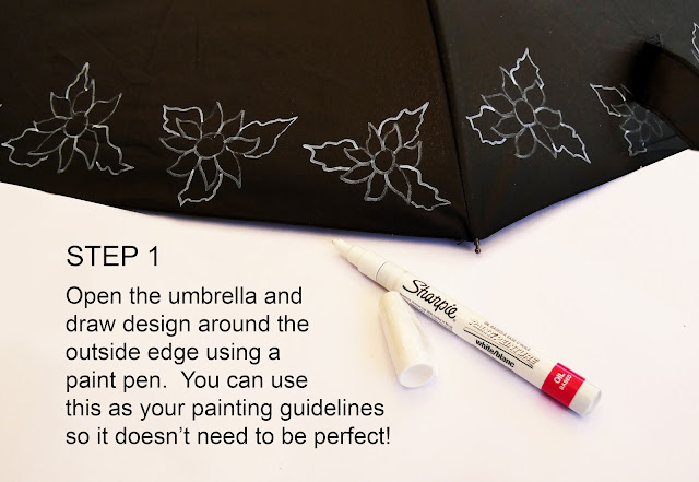 DIY Sunny Umbrellas for a rainy day with Annie Lang's FREE project instructions because Annie Things Possible!